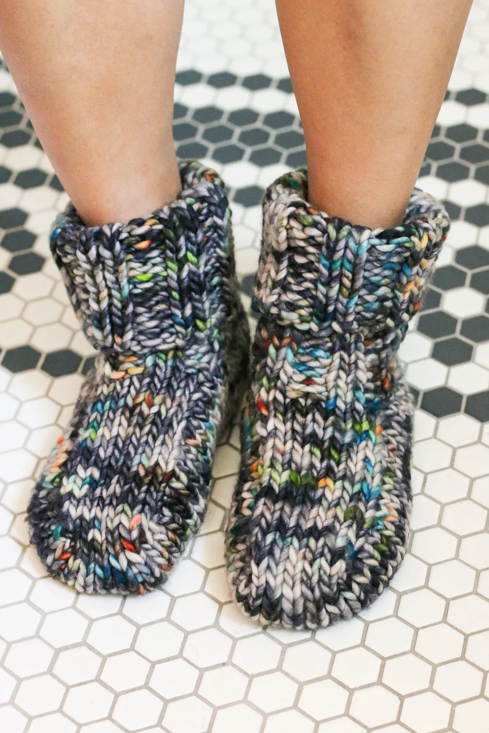 Madelinetosh Peggy Slippers Kit Trip Wire Strickset Biggie
