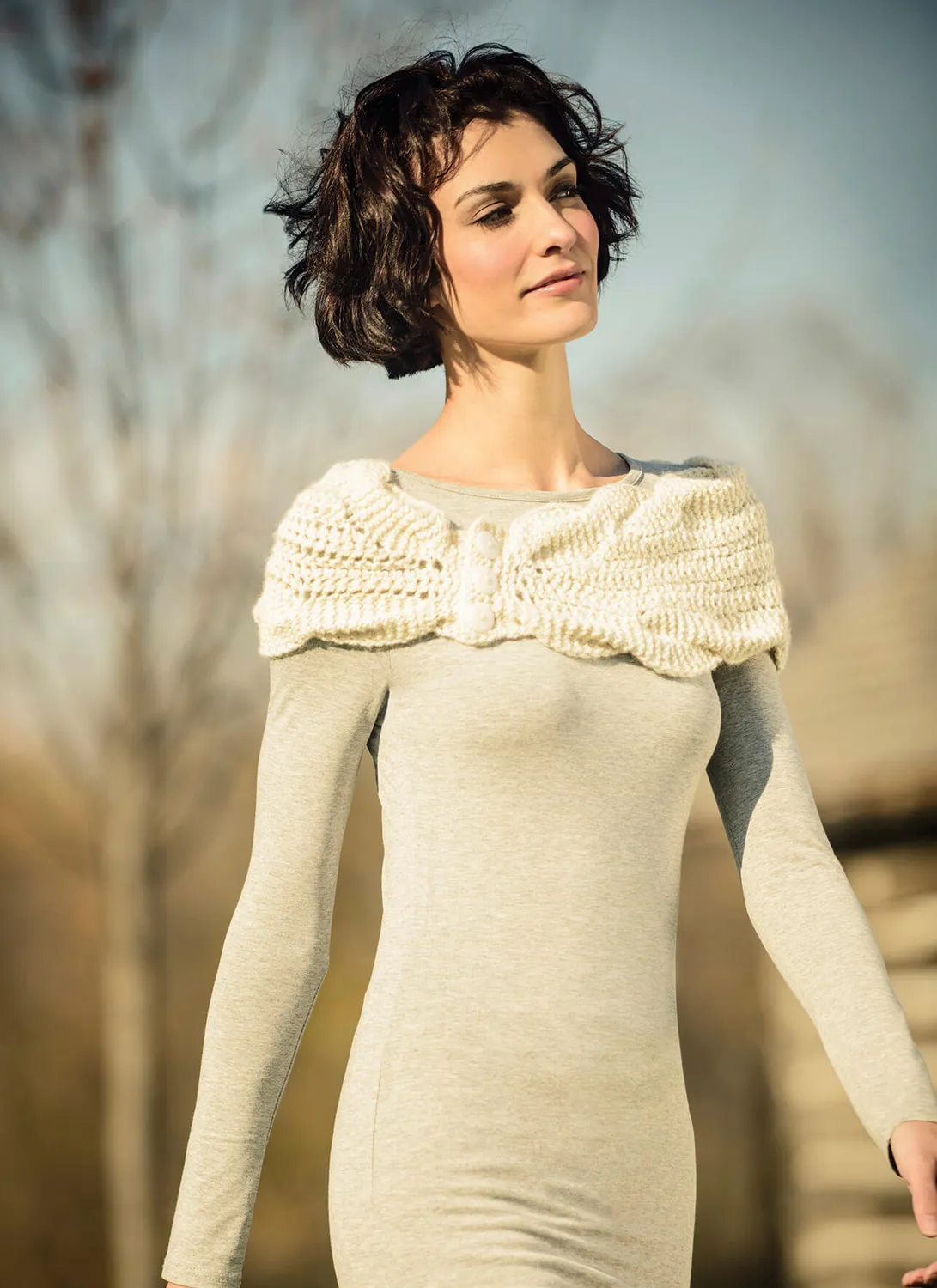 Blue Sky Fibers Classic Series North Hollow Cowl Strickanleitung Zopf