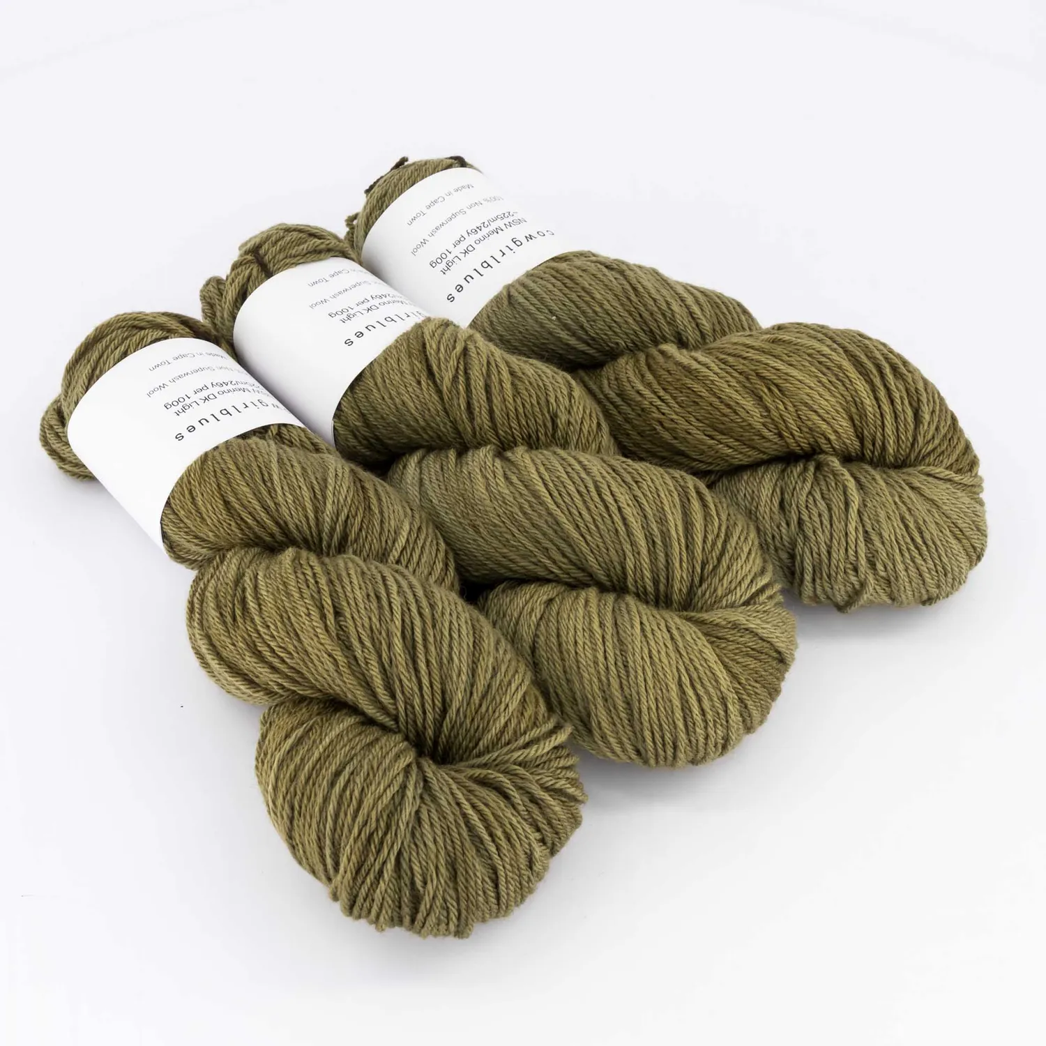 Cowgirlblues NSW Merino DK Wolle 100g Olive filzbar