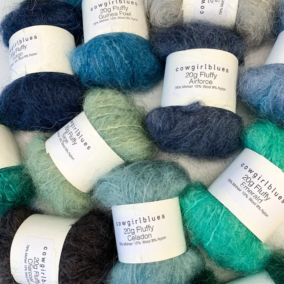 Cowgirlblues Fluffy Mini Wolle Probierknäuel Colorwork