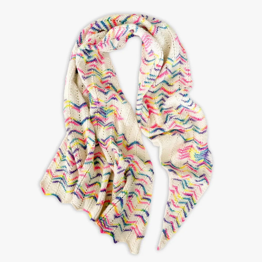 Madelinetosh Rainbow Road Strickanleitung PDF Tuch