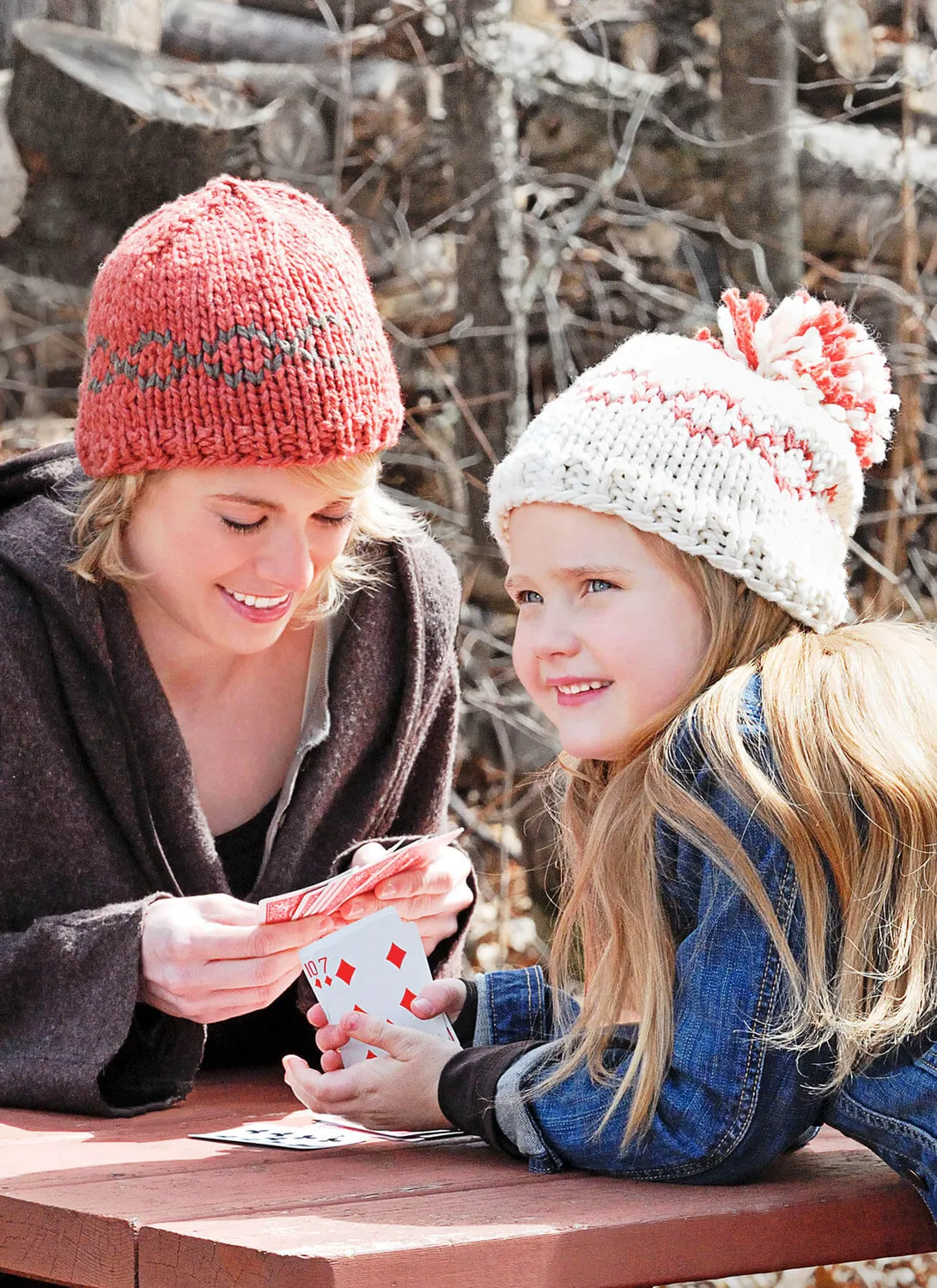 Blue Sky Fibers Classic Pom Pom Knot Hats Strickanleitung Fair Isle