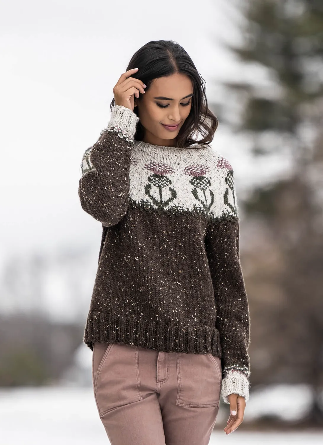Blue Sky Fibers Classic Series Islington Jumper Strickanleitung Tweed