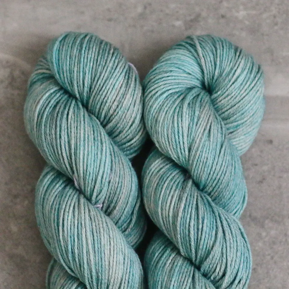 Madelinetosh Tosh Wool Cotton Strickgarn Hosta Blue Merino-Baumwolle