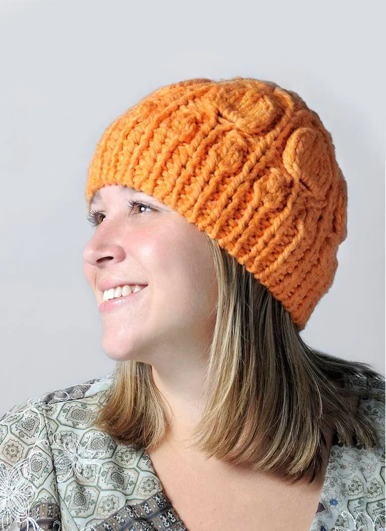 Blue Sky Fibers Chinese Lantern Hat Strickanleitung Herbst