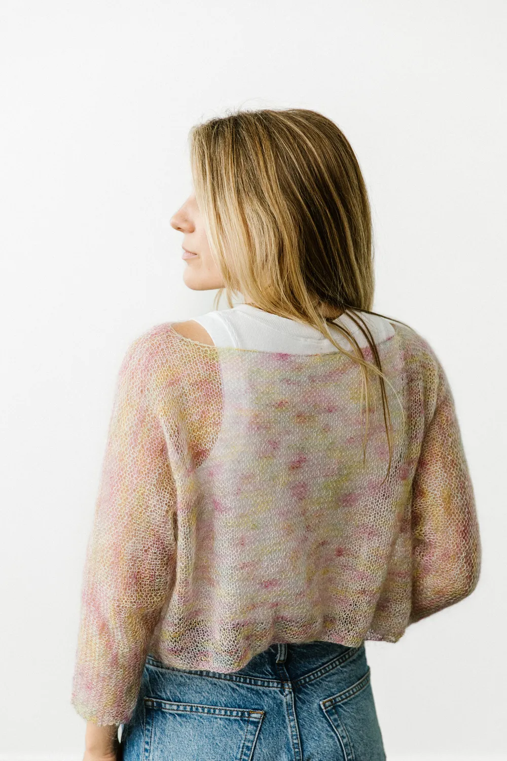 Madelinetosh Allegro Sweater Kit Strickset Texas Tulips S-L