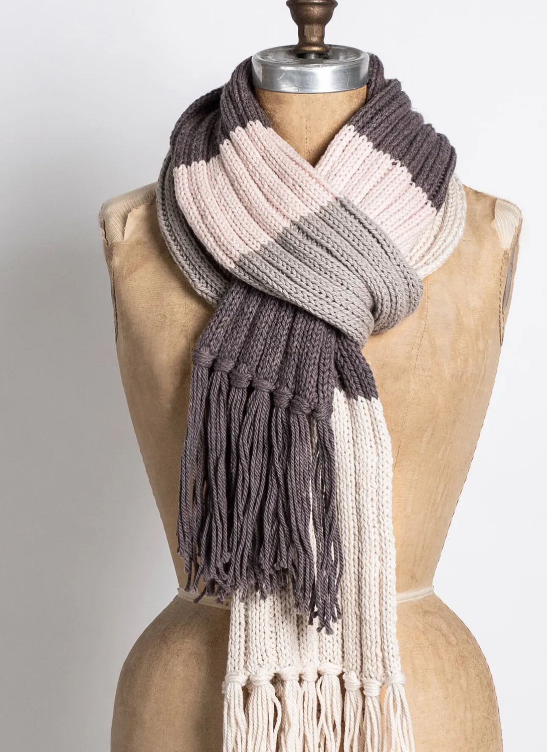 Blue Sky Fibers Tolland Scarf Strickanleitung PDF Colorblock