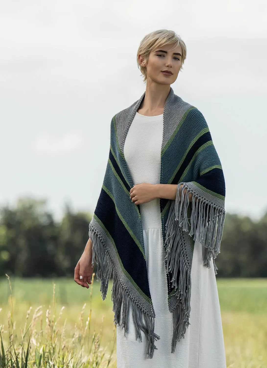 Blue Sky Fibers Classic Morgan Hill Shawl 202411 Strickanleitung