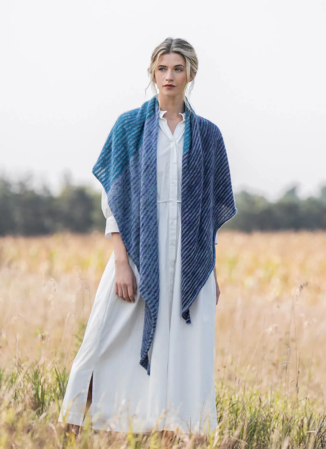 Blue Sky Fibers Classic Sea Breeze Wrap Strickanleitung Stola