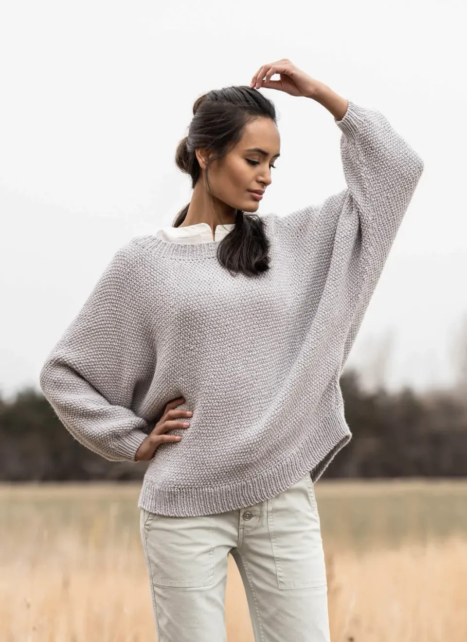 Blue Sky Fibers Classic Bethel Sweater Strickanleitung 202133 locker