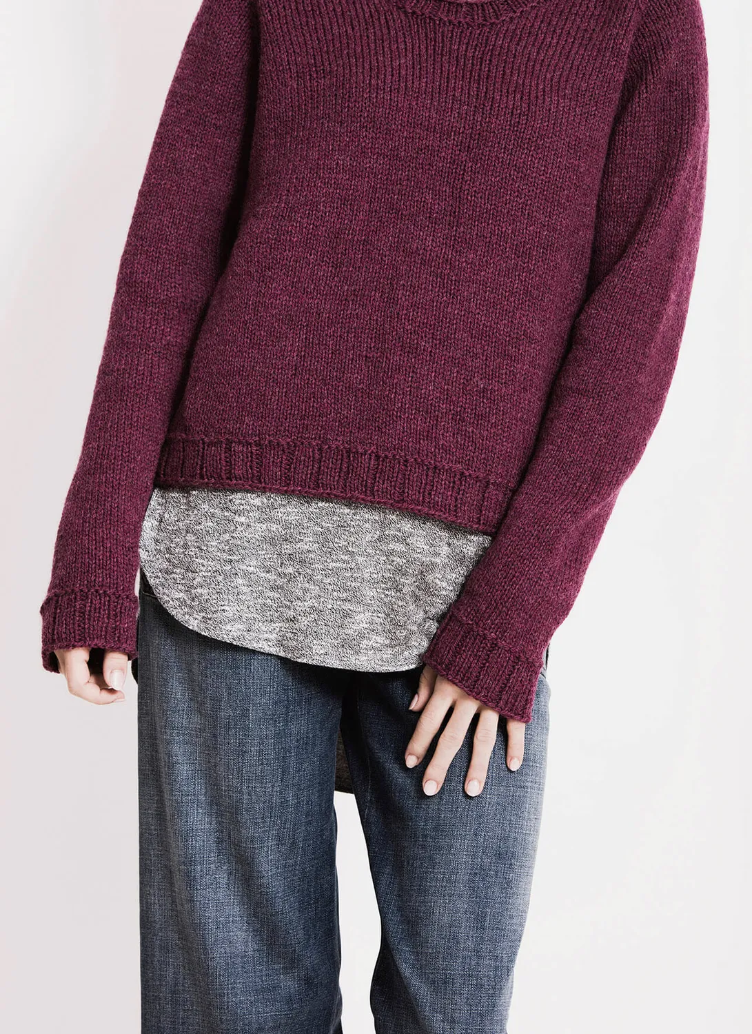 Blue Sky Fibers Cromwell Pullover Strickanleitung Top-Down