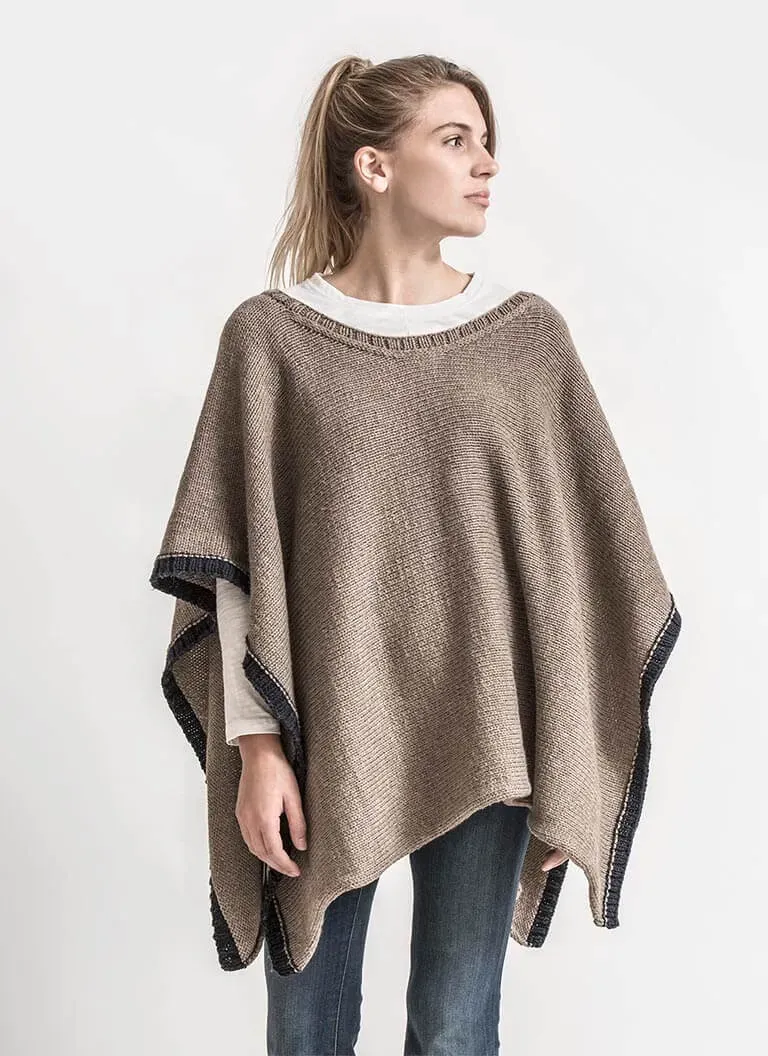Blue Sky Fibers Classic Series Big Splash Poncho Strickanleitung Superwash