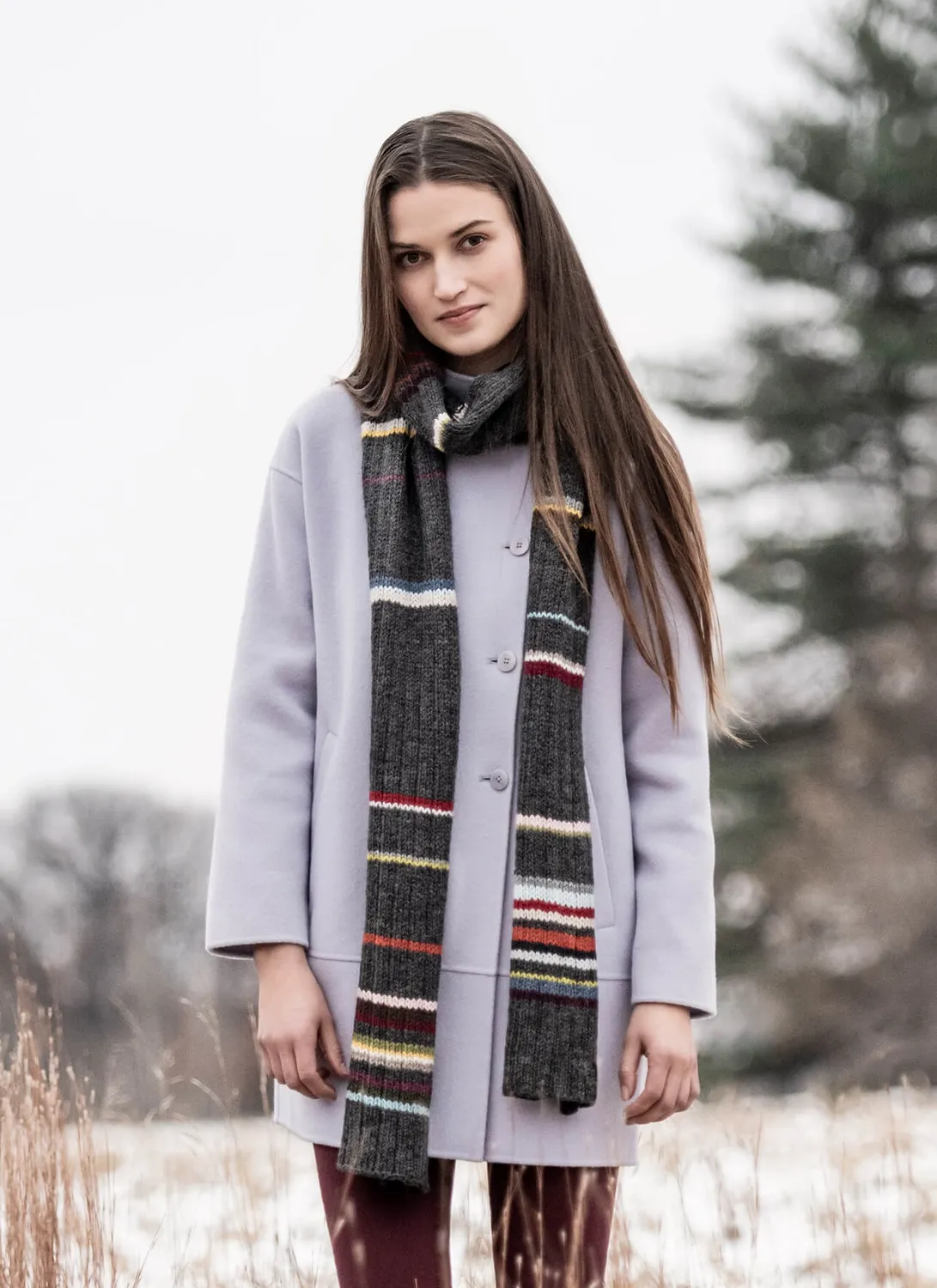 Blue Sky Fibers 21 Color Scarf 201913 Strickanleitung Schal