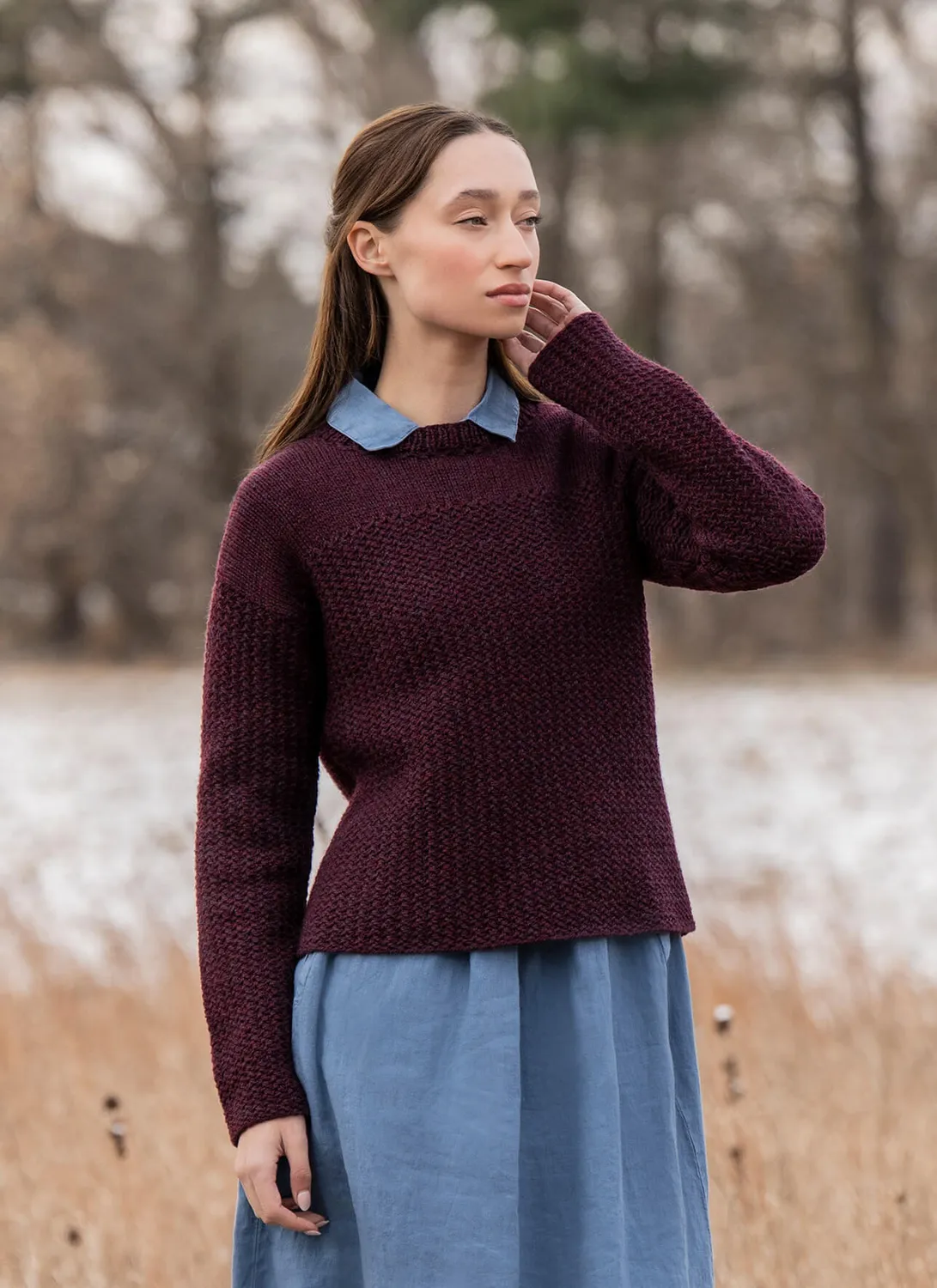 Blue Sky Fibers Classic Park Avenue Pullover Strickanleitung