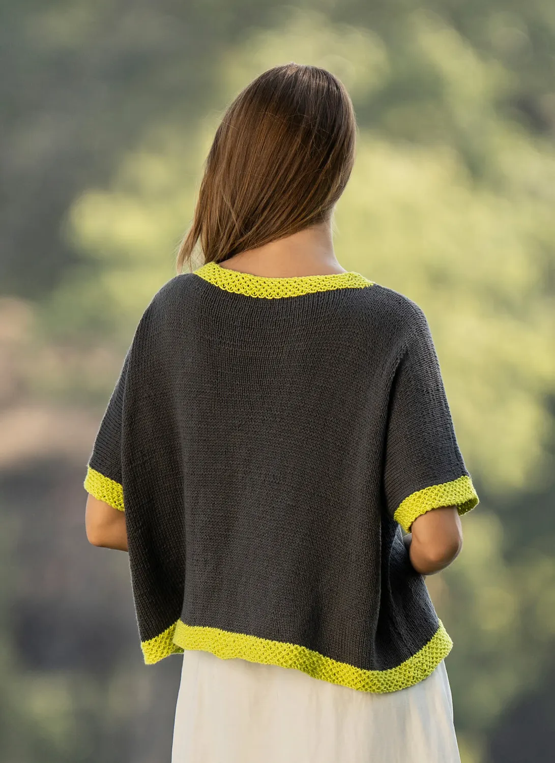 Blue Sky Fibers Classic Series France Avenue Tee Strickanleitung Baumwolle