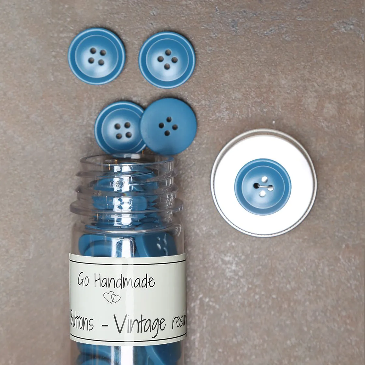 Go Handmade Vintage Resin Knöpfe 25 mm 60 Stück