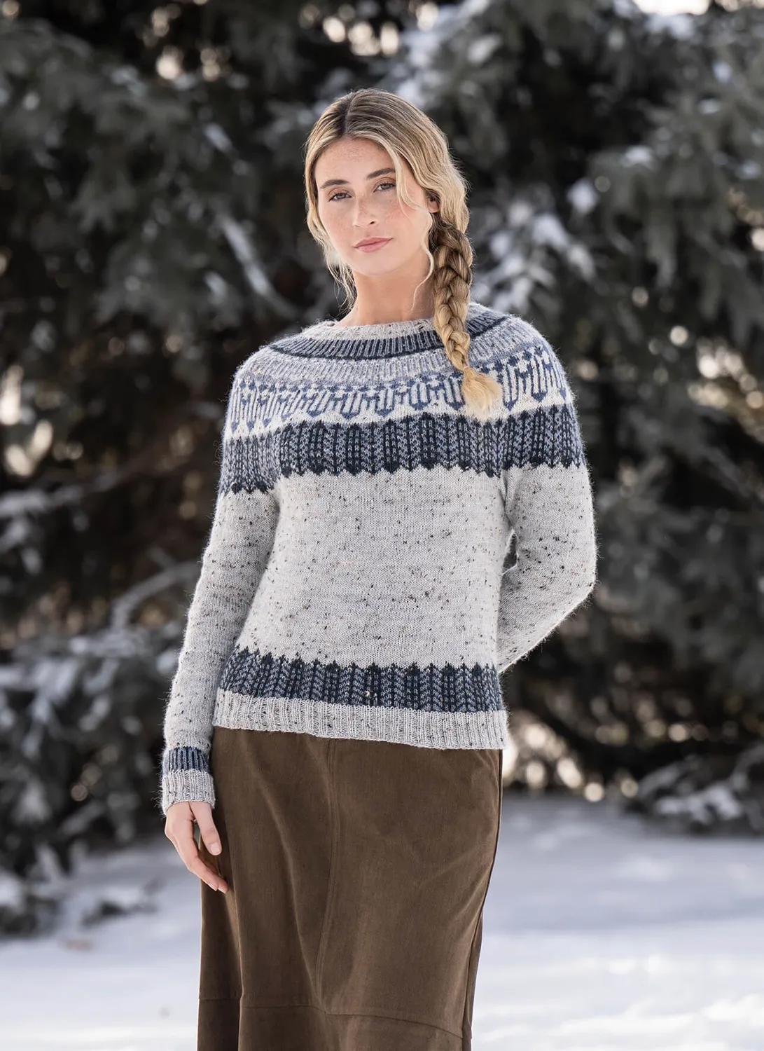 Blue Sky Fibers Classic Inveraray Jumper Strickanleitung 9 Größen