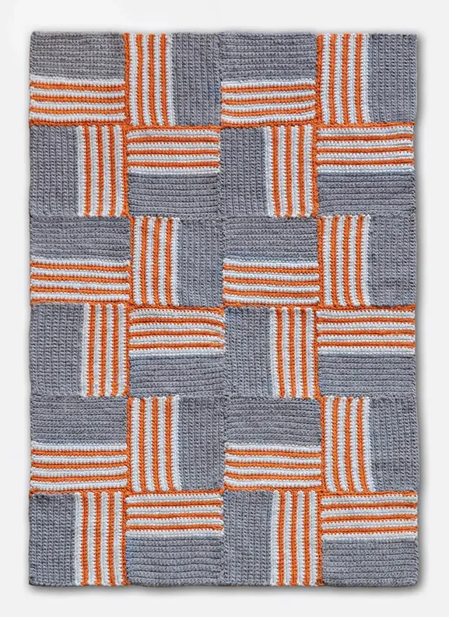 Blue Sky Fibers Colorplay Rug Häkelanleitung Teppich Patchwork gratis