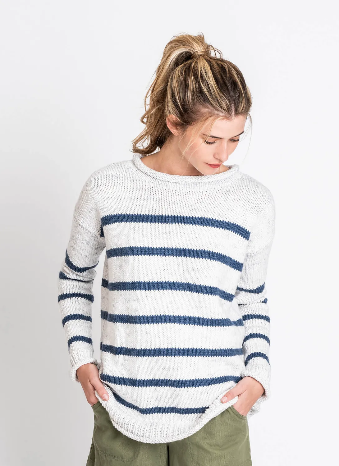 Blue Sky Fibers Painted Sailor Pullover Strickanleitung