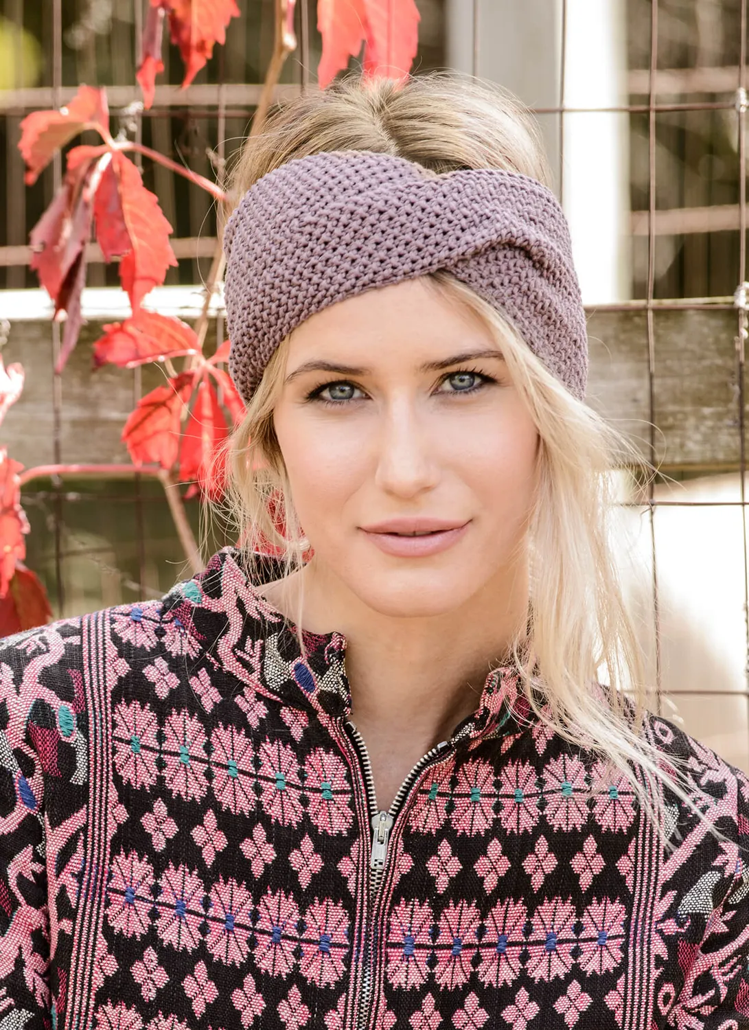 Blue Sky Fibers Harmony Headband Strickanleitung Bio-Baumwolle