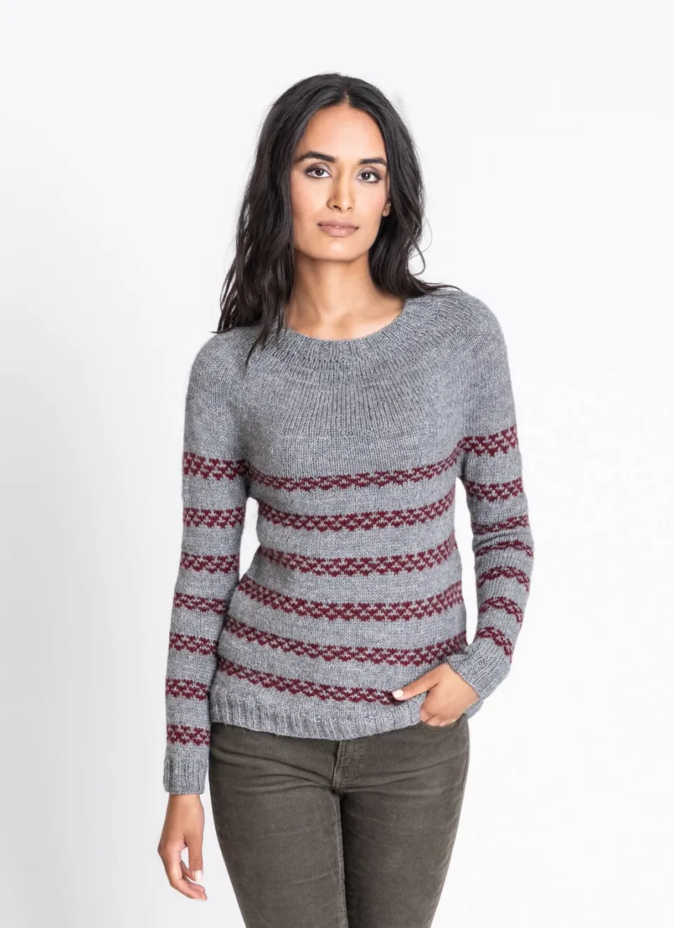Blue Sky Fibers Classic Bristol Pullover Strickanleitung Woolstok