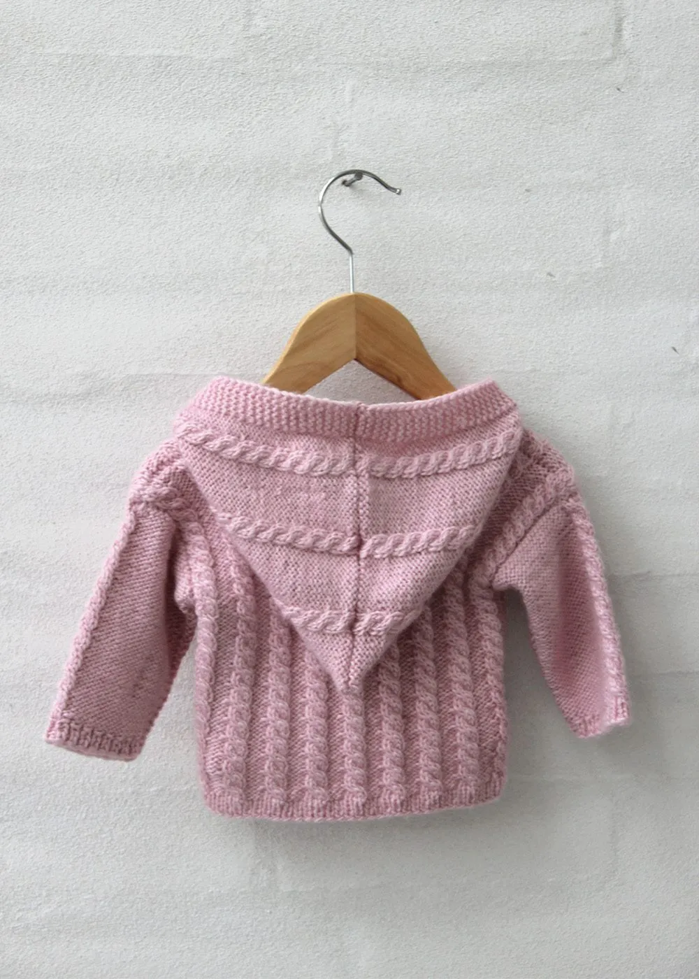 Go Handmade Kapuzenjacke Zopfmuster Strickanleitung Baby
