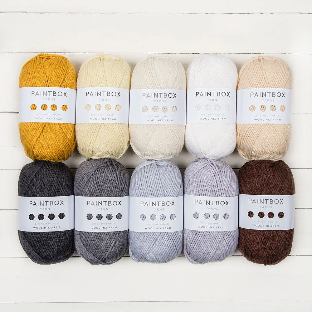 Paintbox Yarns Wool Mix Aran Garn 10er Pack 1000g warm