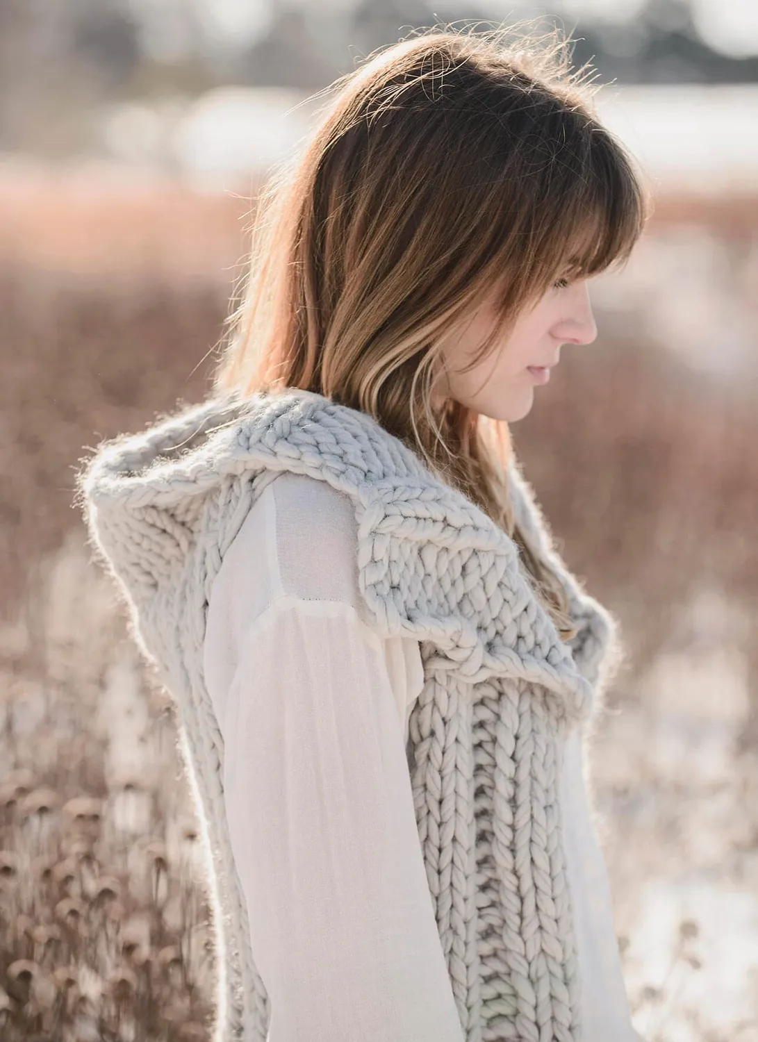 Blue Sky Fibers Baxter Weste Strickanleitung Bulky