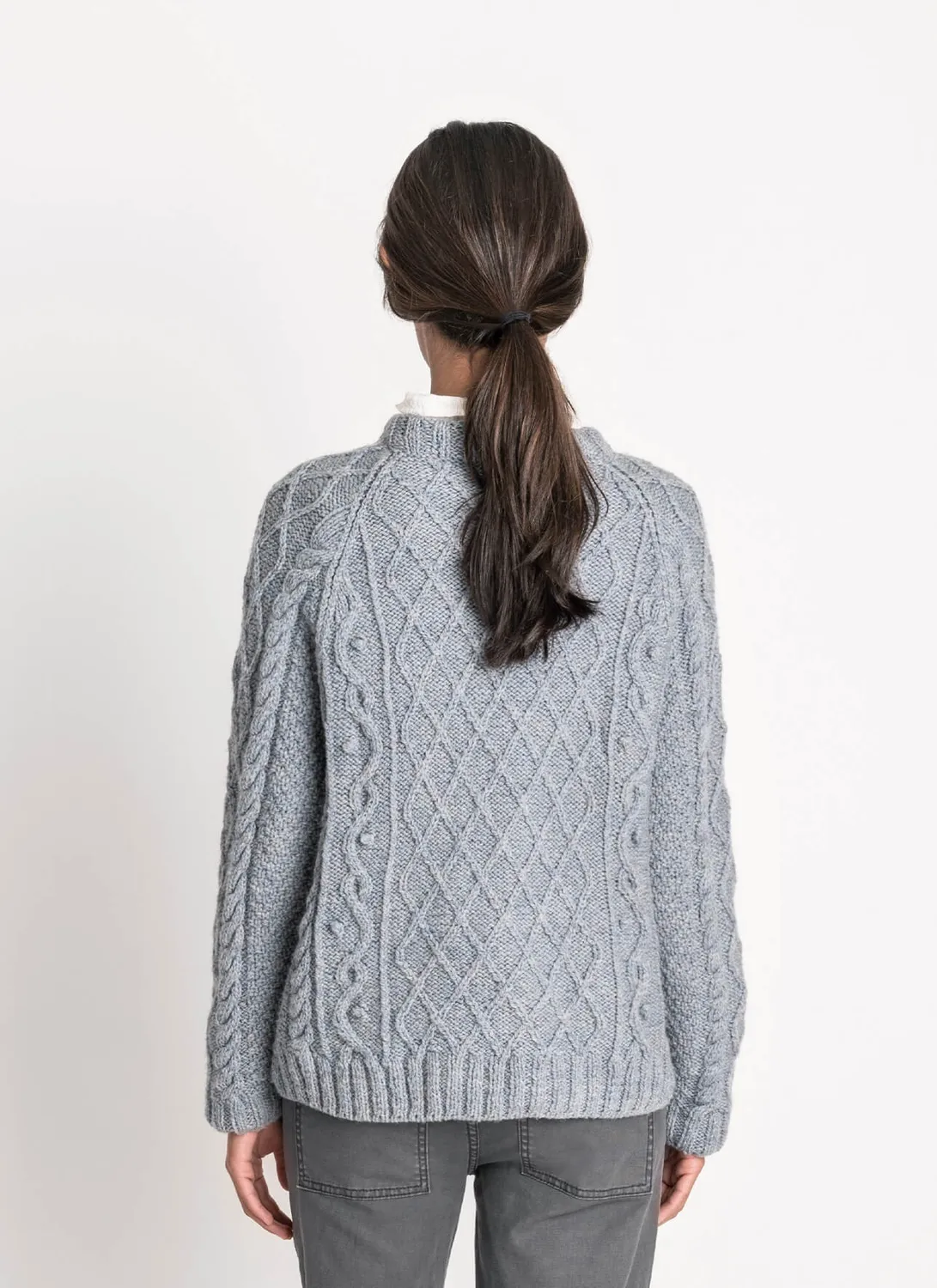 Blue Sky Fibers Classic Suttons Bay Sweater Strickanleitung Oversize