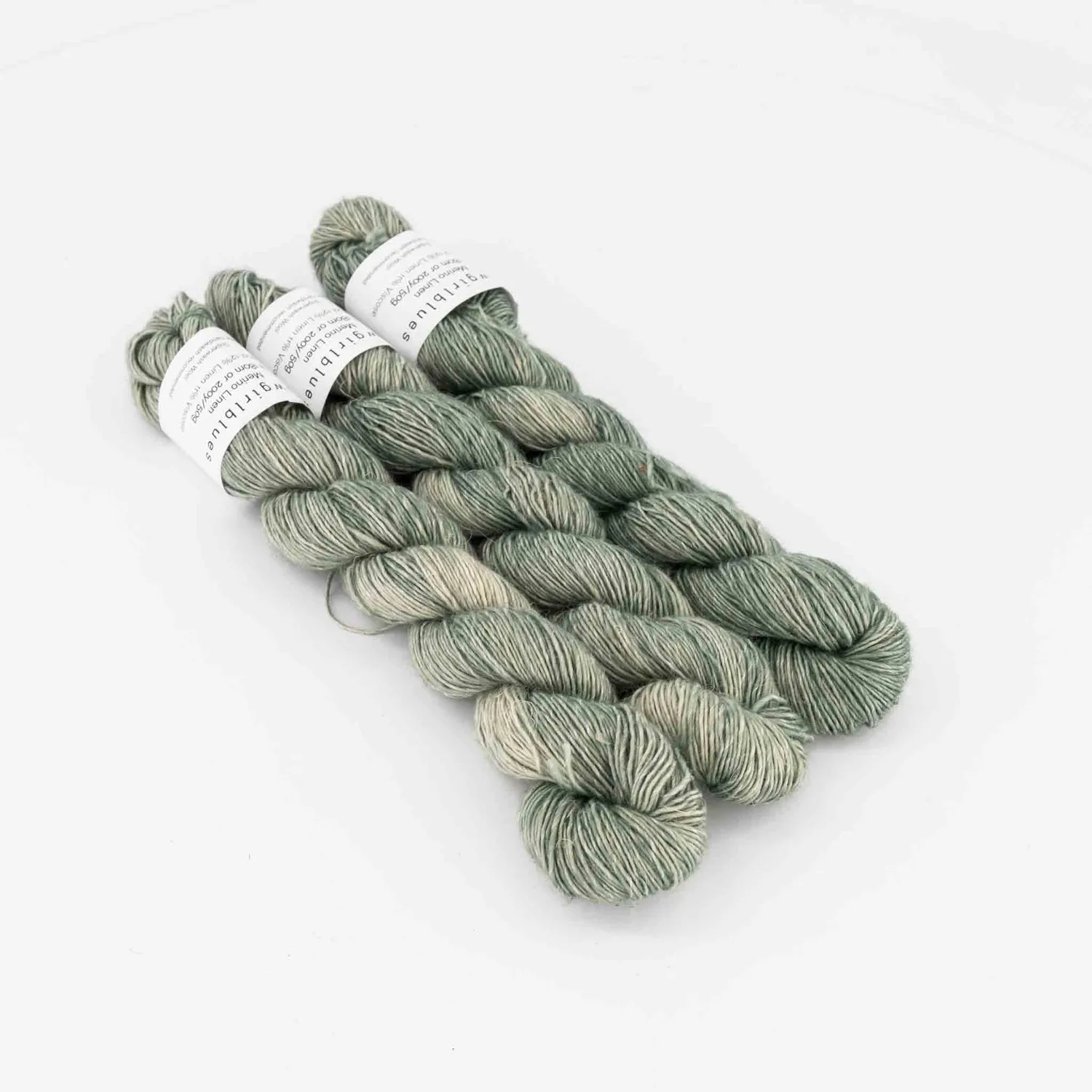 Cowgirlblues Merino Linen Sage Strickgarn 50g handgefärbt
