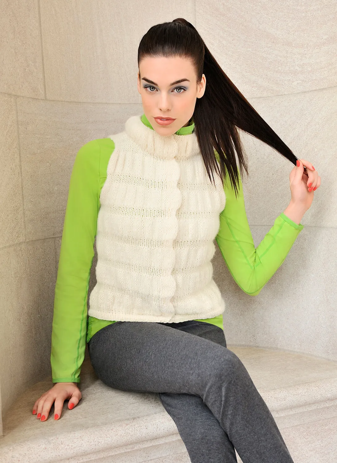 Blue Sky Fibers Classic Series Aprés Vest Strickanleitung Weste