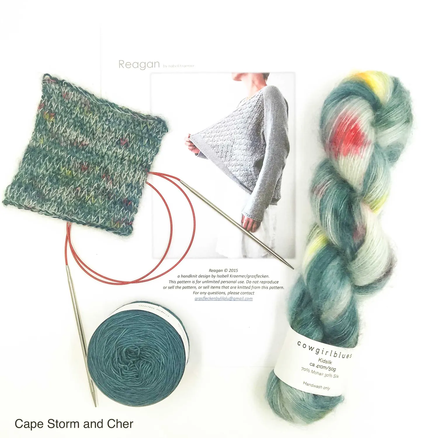 Cowgirlblues Reagan Cardigan Strickkit Lace-Garn ohne Anleitung