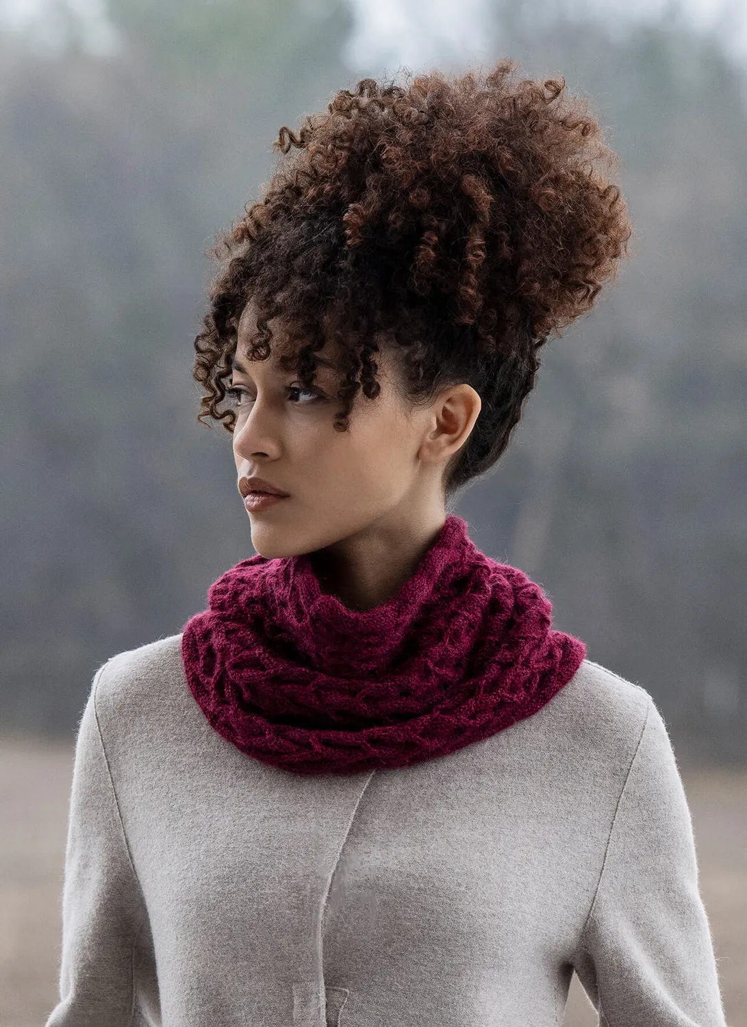 Blue Sky Fibers Titania Cowl Strickanleitung 100% Baby Alpaka