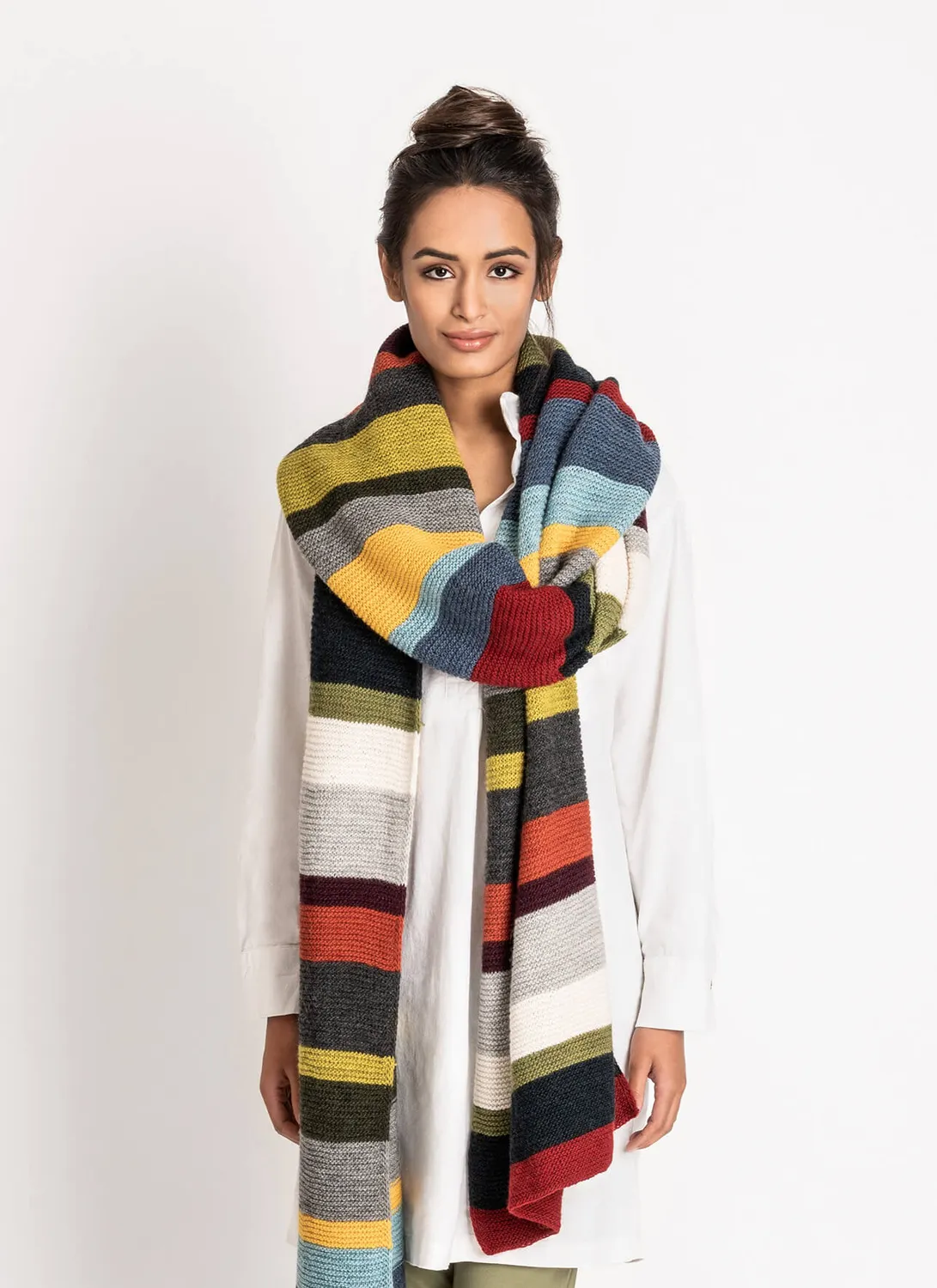 Blue Sky Fibers Classic 14 Color Woolstok Light Wrap Anleitung PDF