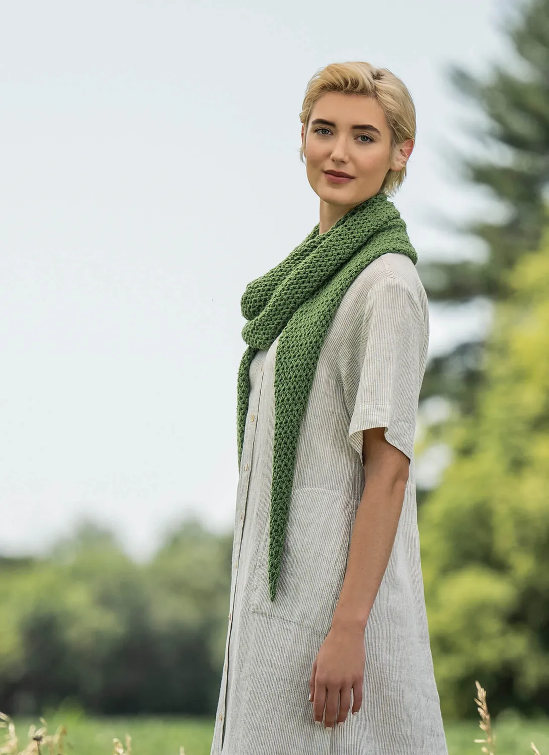 Blue Sky Fibers Classic Series Santa Cruz Wrap 202407 Tuch Lochmuster