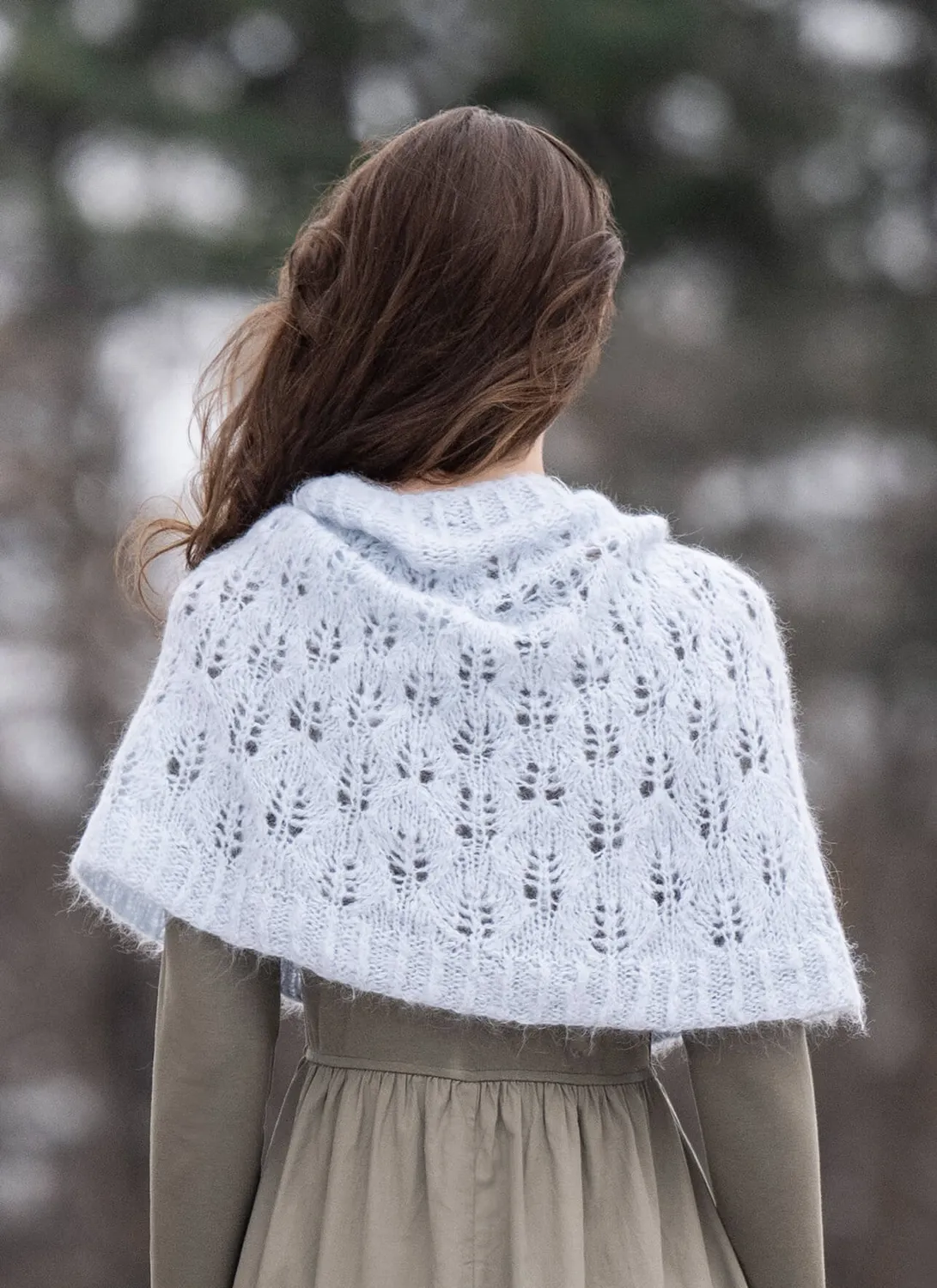Blue Sky Fibers Rime Frost Snood Strickanleitung Lace-Loop