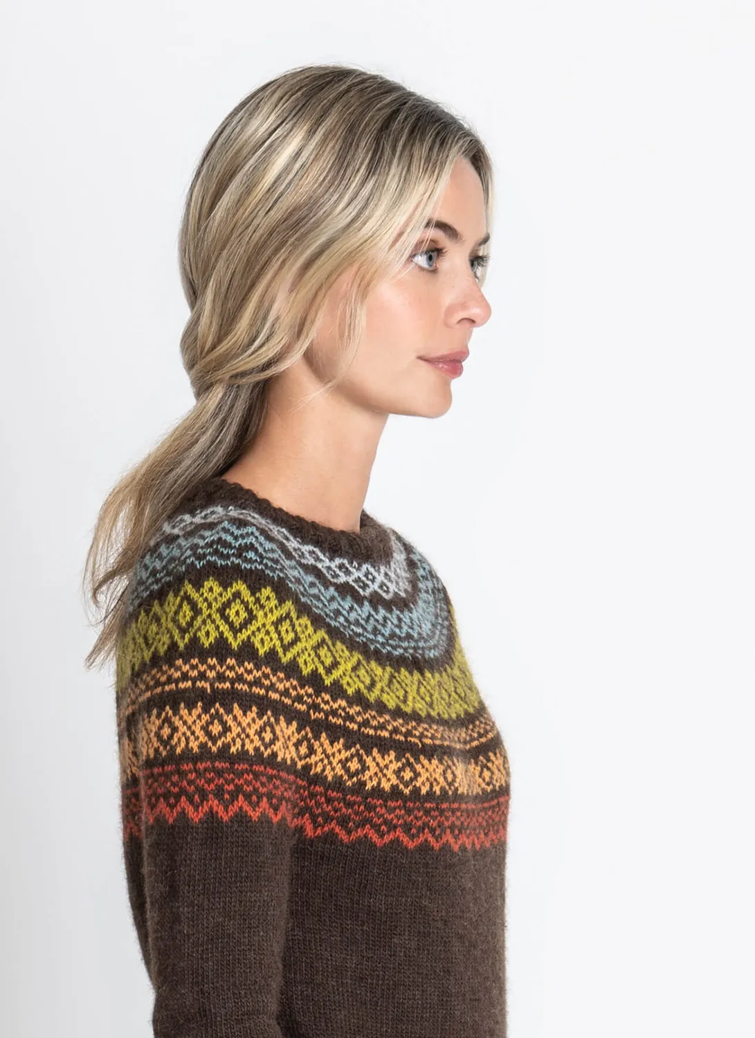 Blue Sky Fibers Classic Series Terrace Gardens Sweater Strickanleitung Top-Down