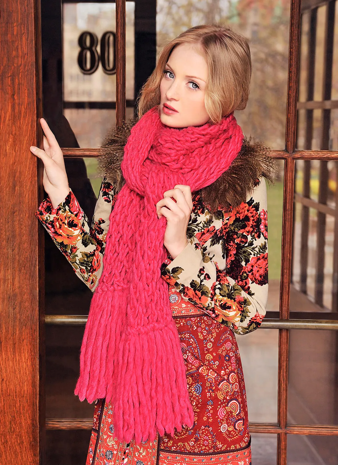Blue Sky Fibers Trellis Schal Strickanleitung Spitze