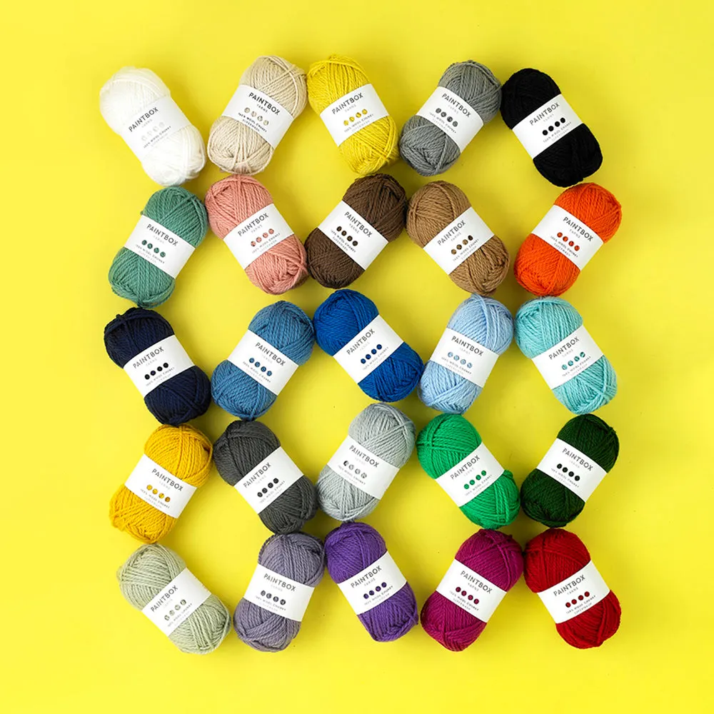 Paintbox Yarns 100% Wool Chunky Superwash Wolle Champage White