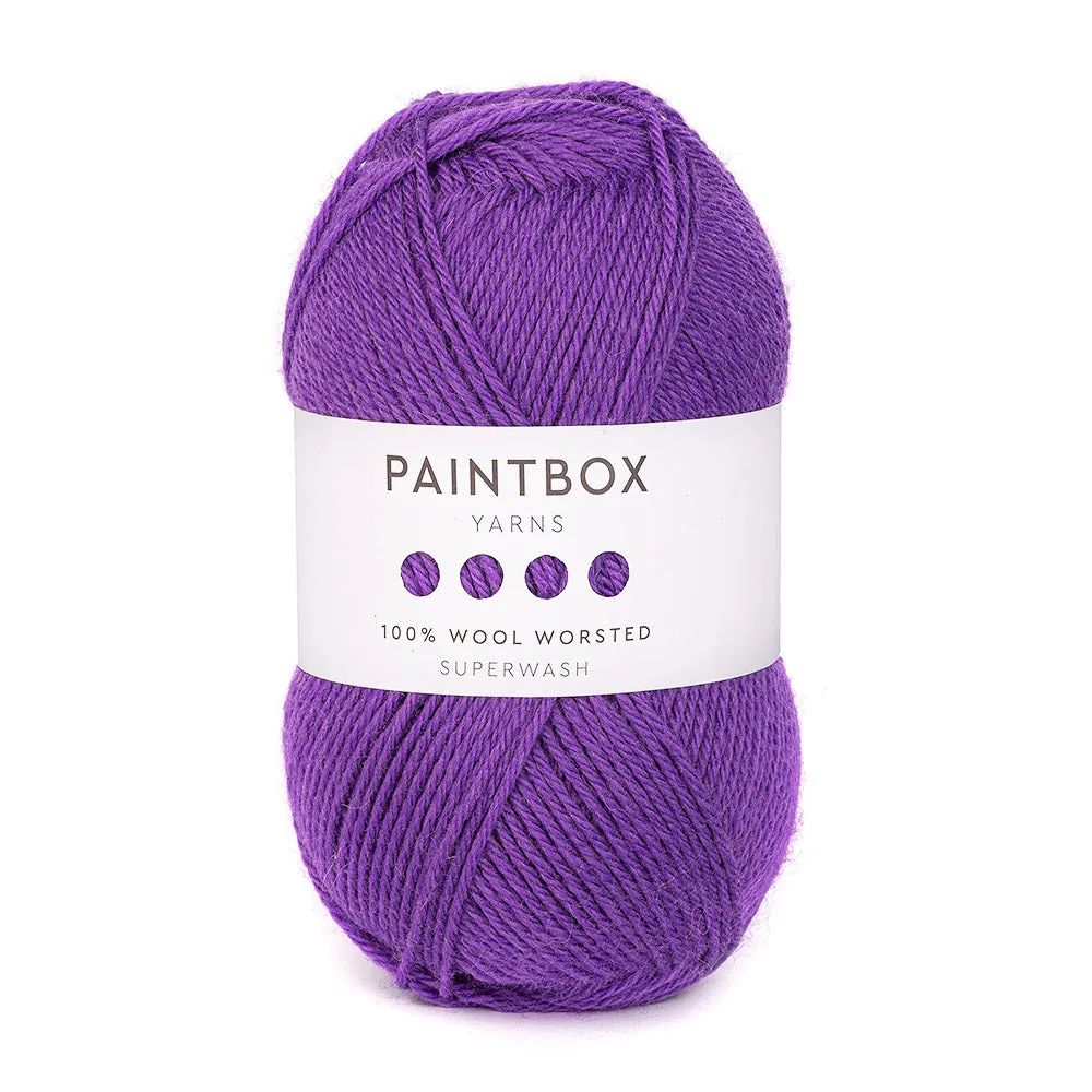 Paintbox Yarns Wool Worsted Schurwolle 100g superwash