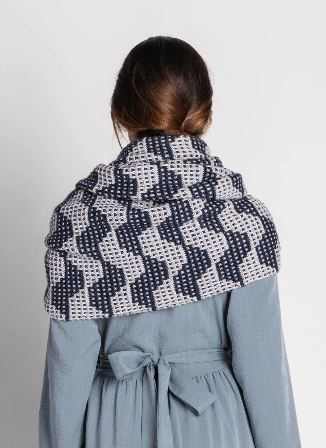 Blue Sky Fibers Classic Series Market Street Wrap Strickanleitung Mosaik