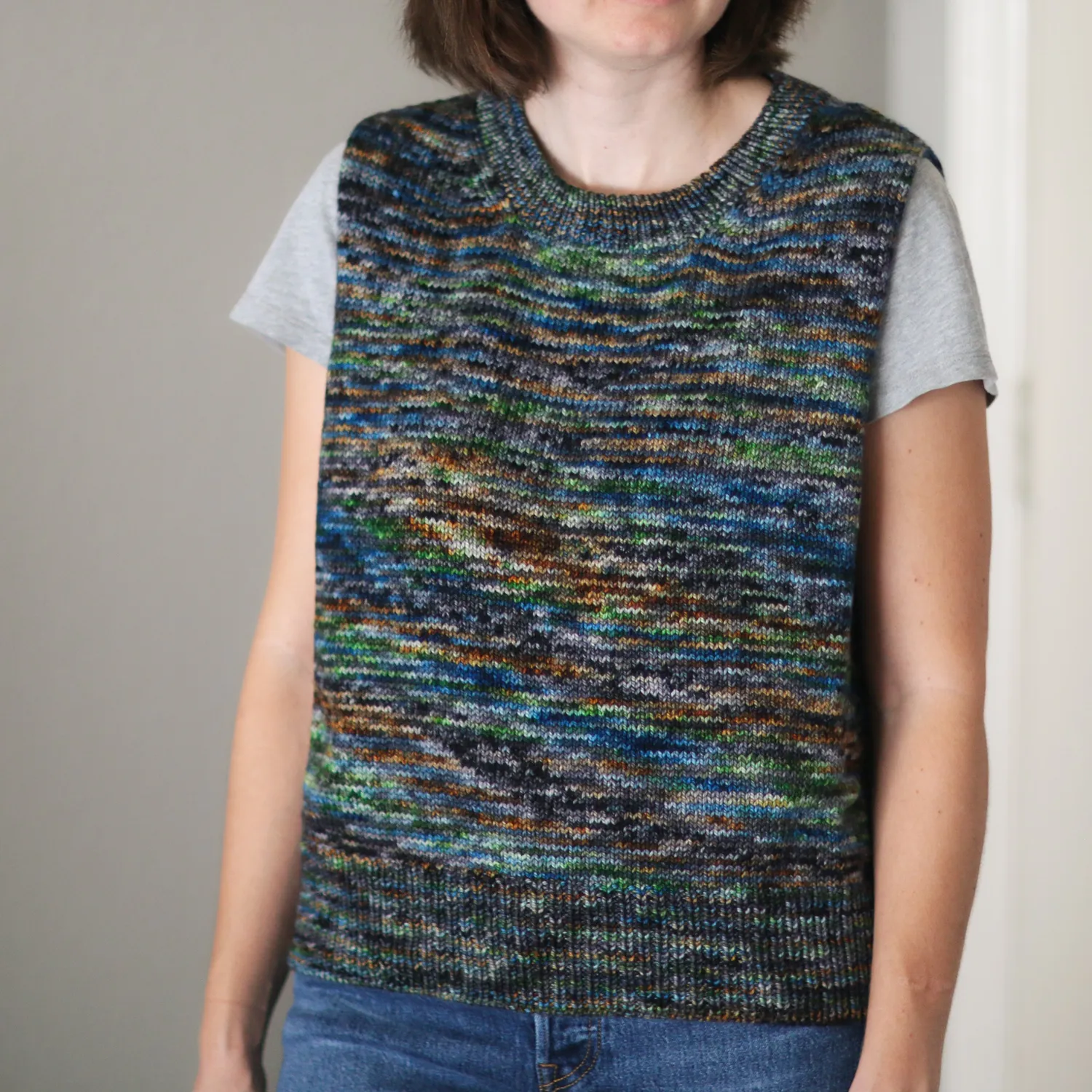 Madelinetosh Dear John PDF Strickanleitung Weste DK Gr.1-9