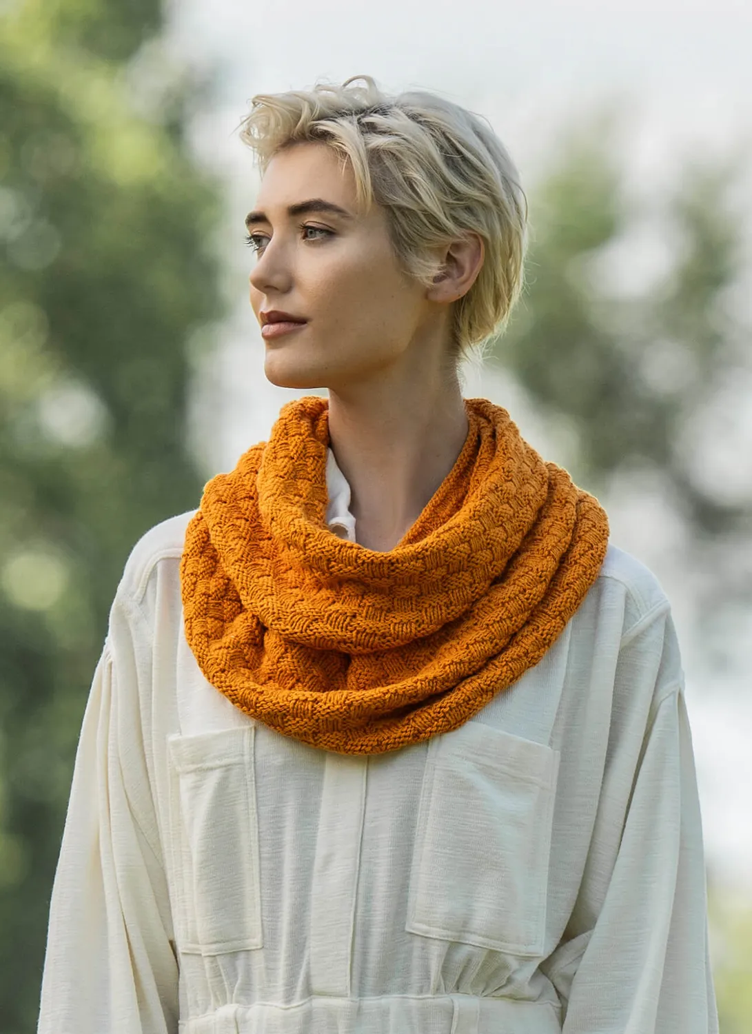 Blue Sky Fibers Temecula Cowl Strickanleitung Baumwolle