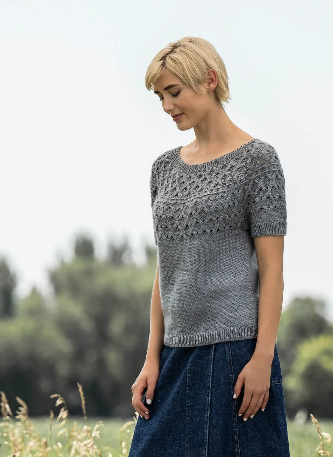 Blue Sky Fibers Classic Pacific Grove Top Strickanleitung Top