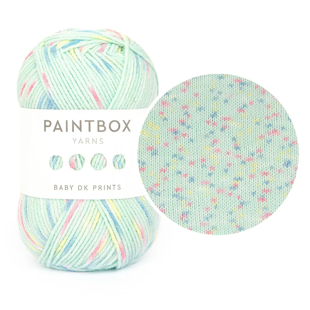 Paintbox Yarns Baby DK Prints Babywolle 50g gestreift