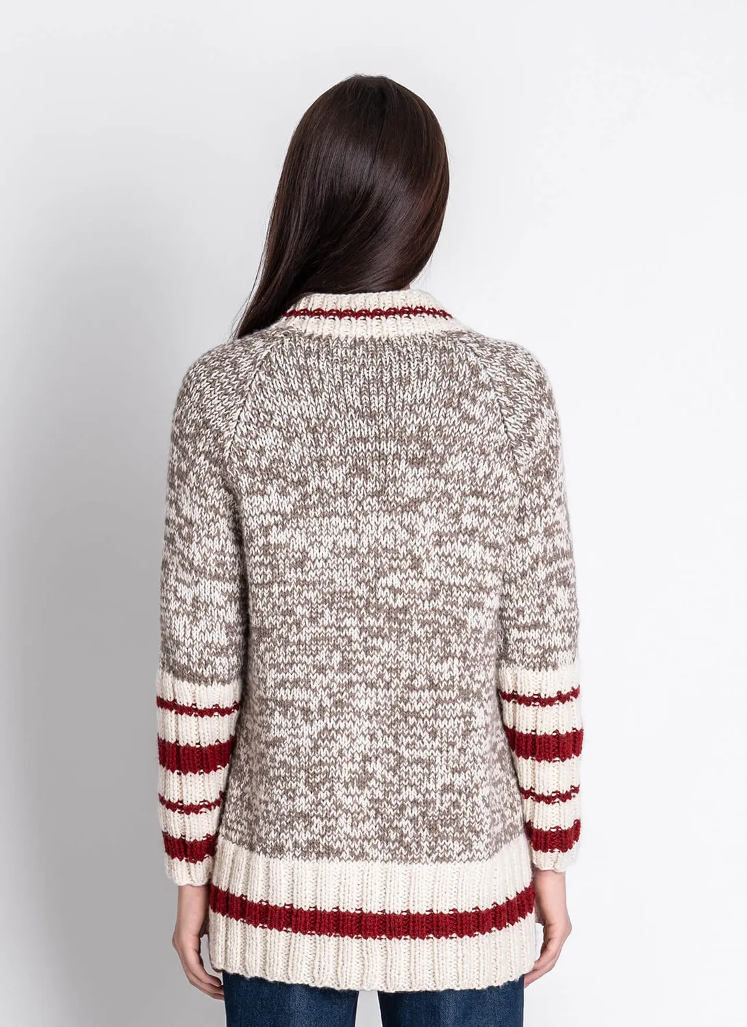 Blue Sky Fibers Classic Series Hood River Cardigan Strickanleitung Worsted