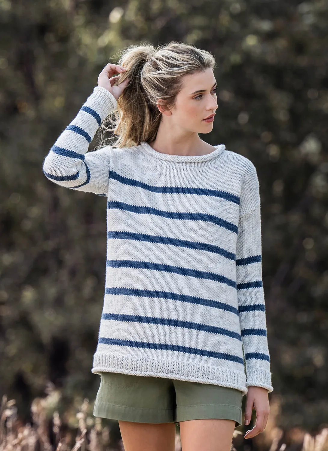 Blue Sky Fibers Painted Sailor Pullover Strickanleitung