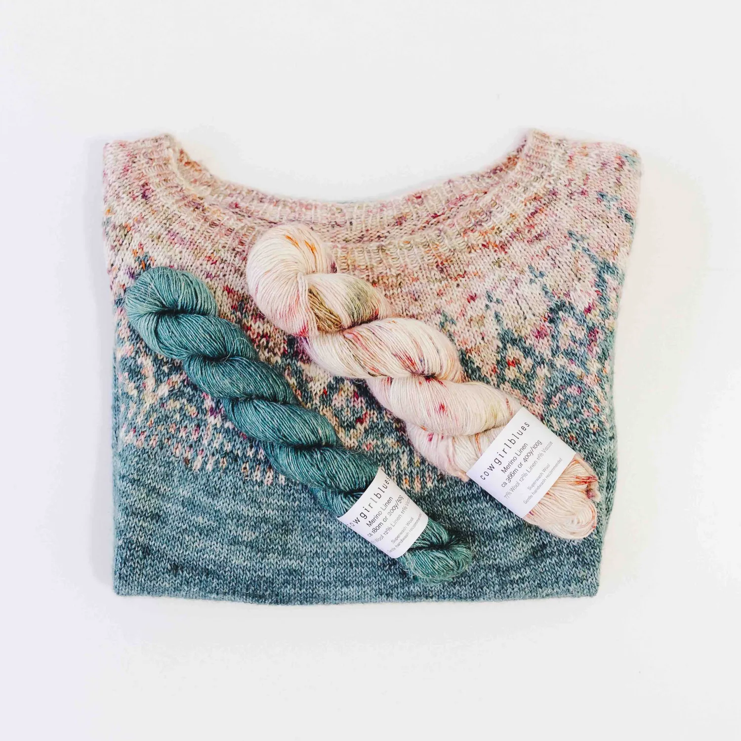 Cowgirlblues Bonfire Tee Strickset Colourwork Rundpasse