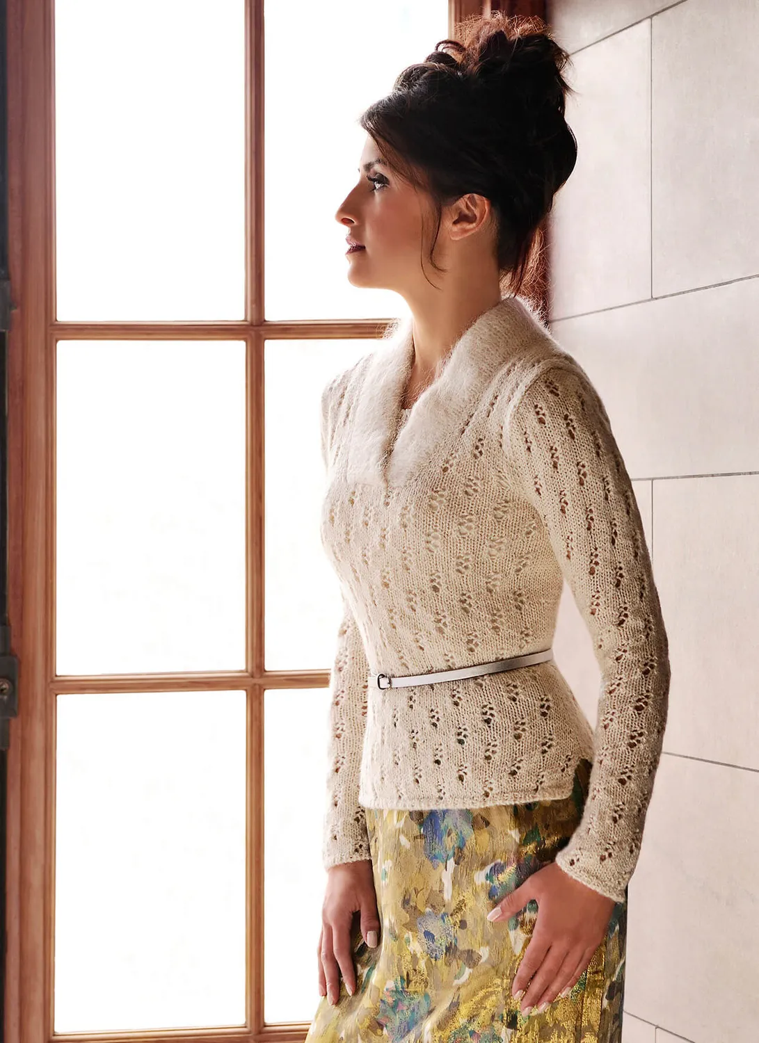 Blue Sky Fibers Fitted Lace FLP Strickanleitung Pullover tailliert