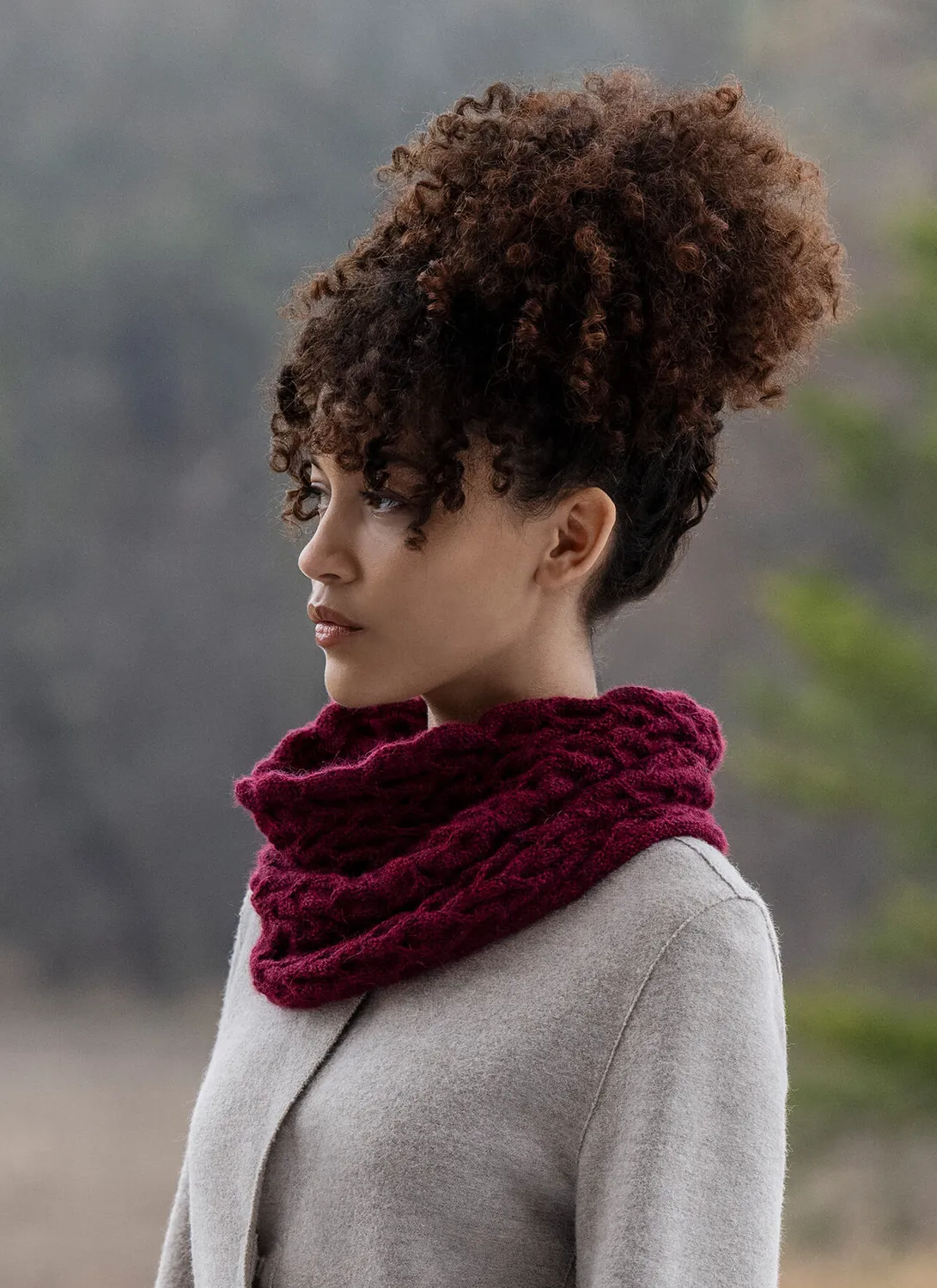 Blue Sky Fibers Titania Cowl Strickanleitung 100% Baby Alpaka